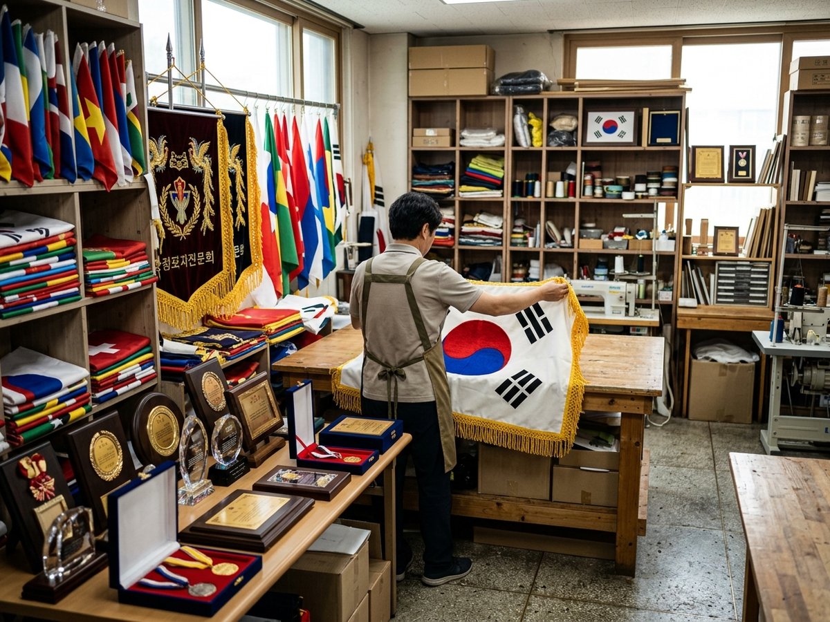 천안·아산 깃발제작 대한국기사