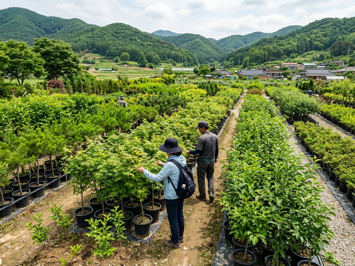 충남 천안 조경수 농원 유영농원나무시장