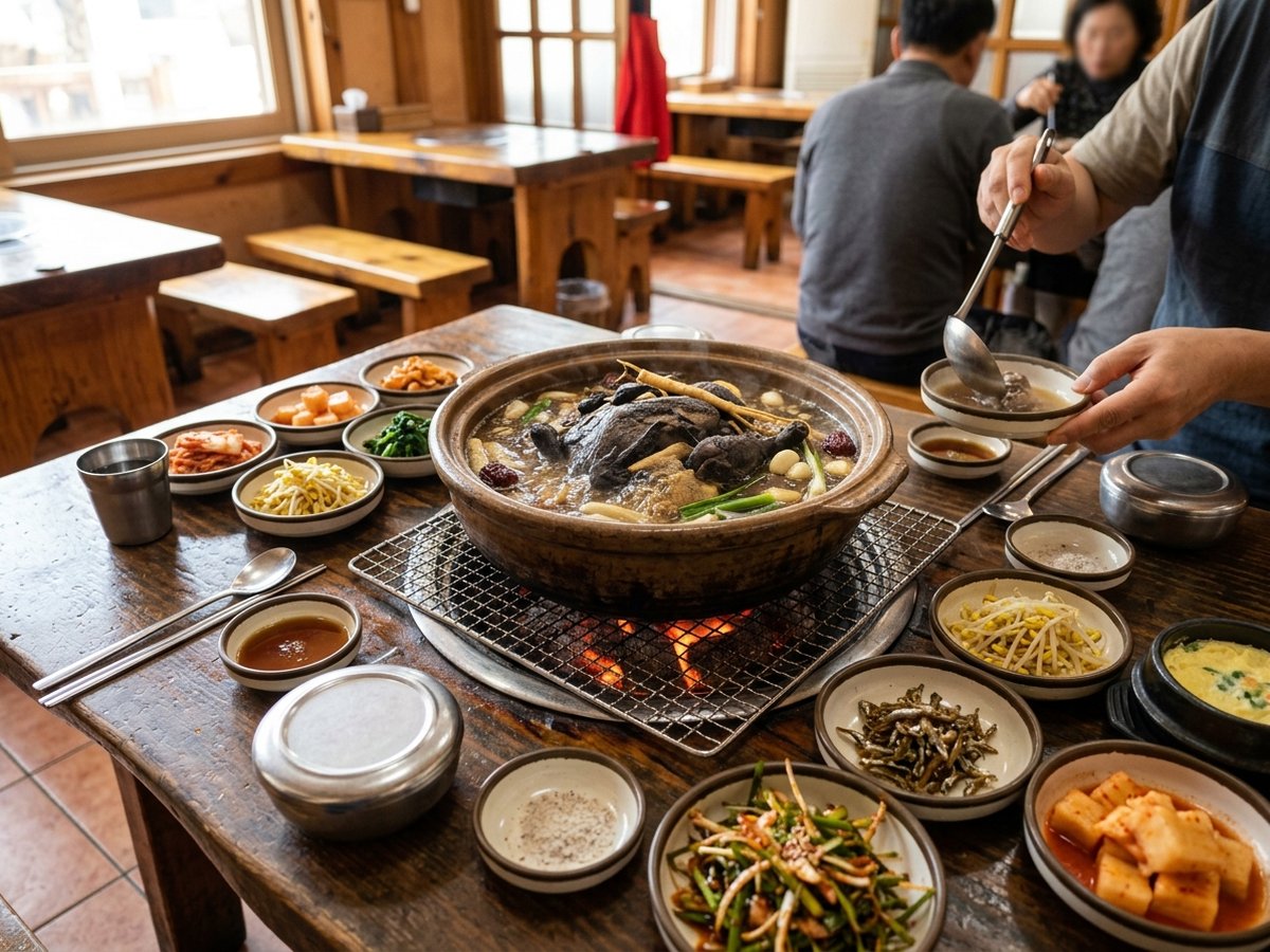경남 진주 음식점 일산오골계숯불구이