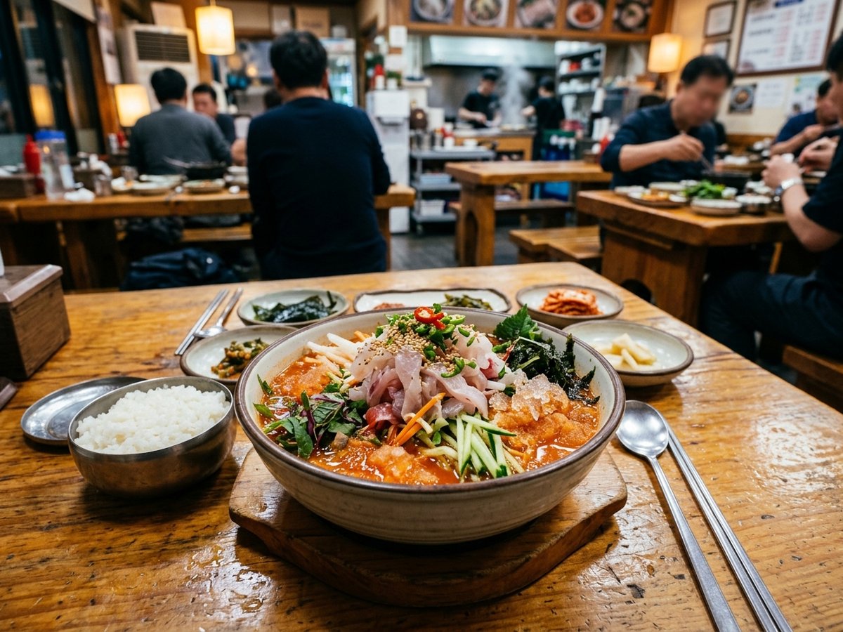 제주 서귀포시 표선면 물회 전문점 포구식당