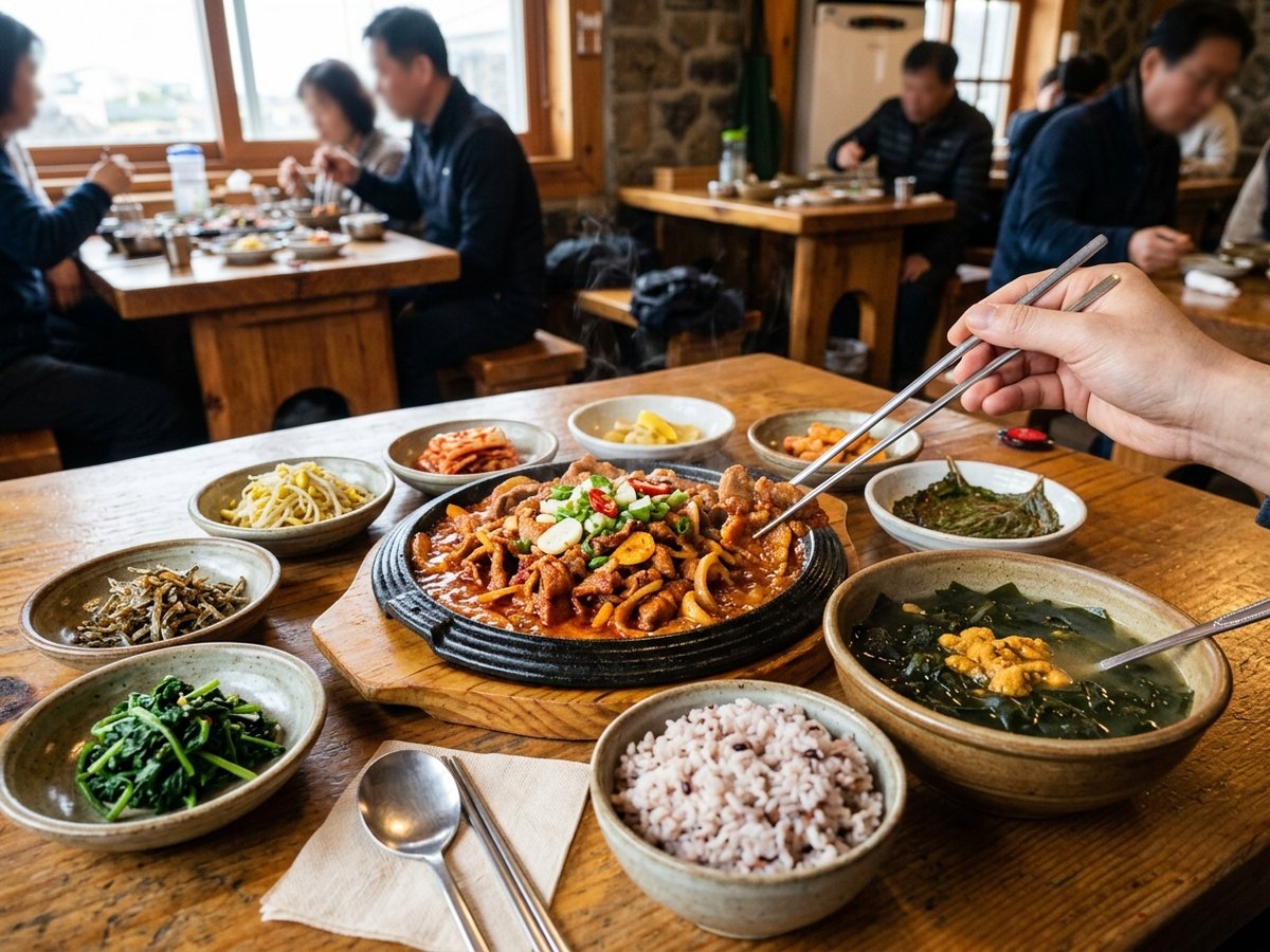 제주 서귀포 한식당 법환나들목